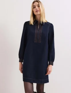 Denim Mini Shirt Dress