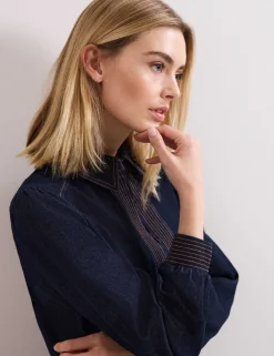 Denim Mini Shirt Dress