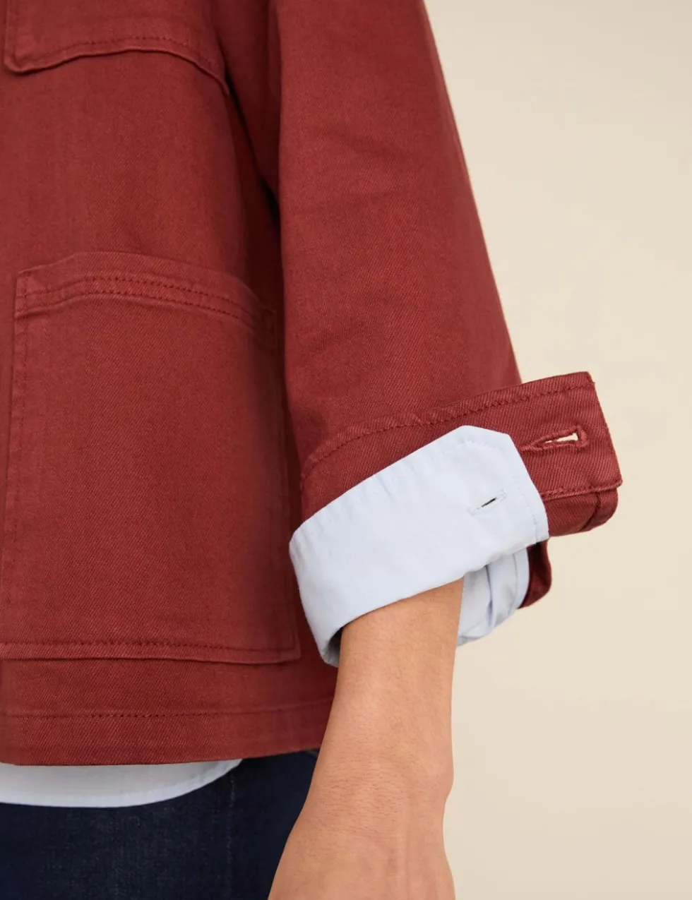 Denim Relaxed Utility Jacket