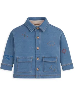 Denim Shacket & T-Shirt Set (0-36 Mths)