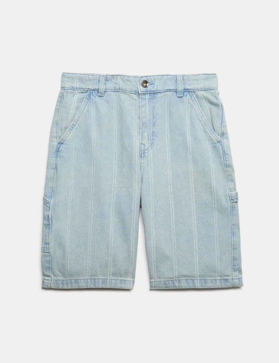 Denim Striped Carpenter Shorts (6-16 Yrs)