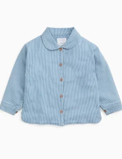 Denim Striped Quilted Jacket (3 Mths-6 Yrs)
