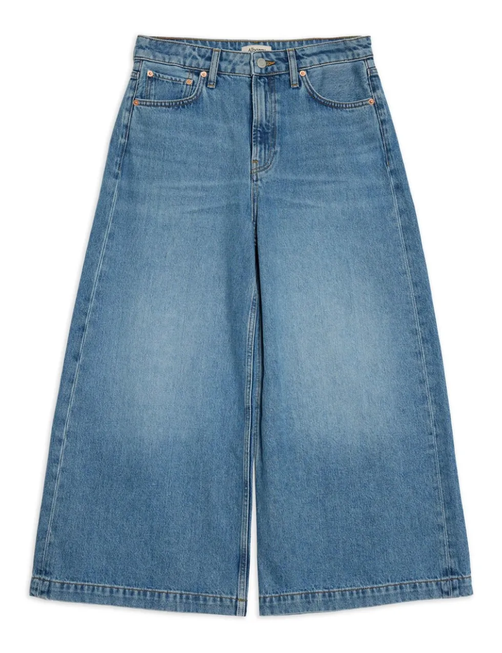 Denim Wide Leg Culottes