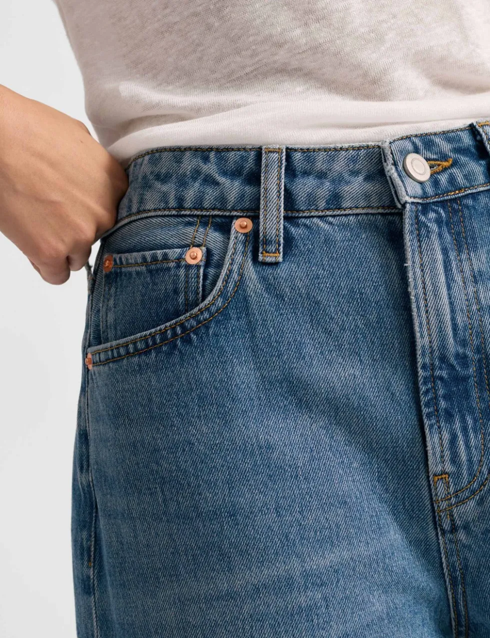Denim Wide Leg Culottes
