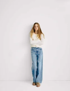 Denim Wide Leg Jeans (6-16 Yrs)