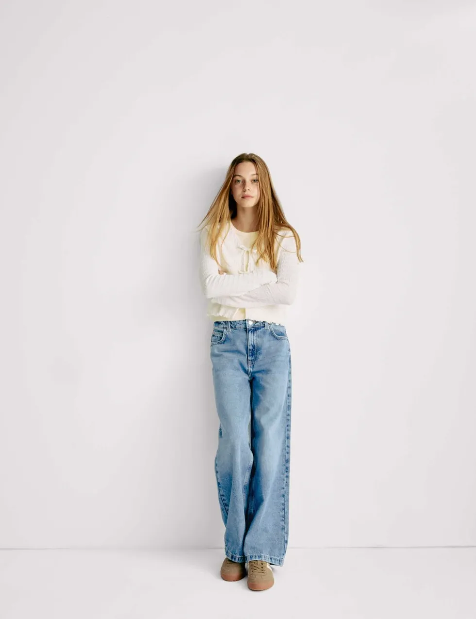 Denim Wide Leg Jeans (6-16 Yrs)