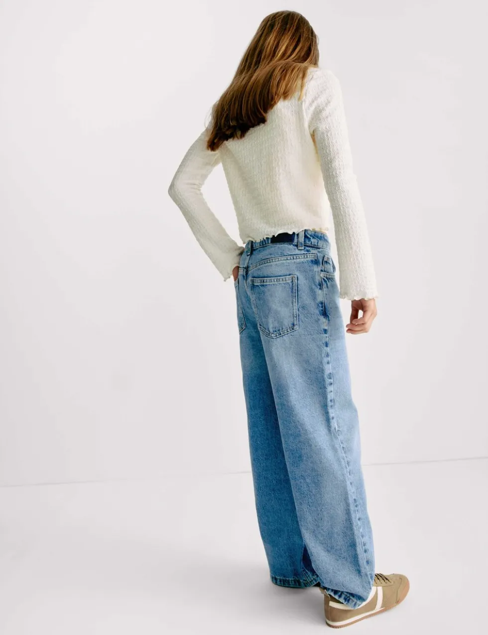 Denim Wide Leg Jeans (6-16 Yrs)