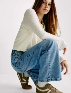 Denim Wide Leg Jeans (6-16 Yrs)