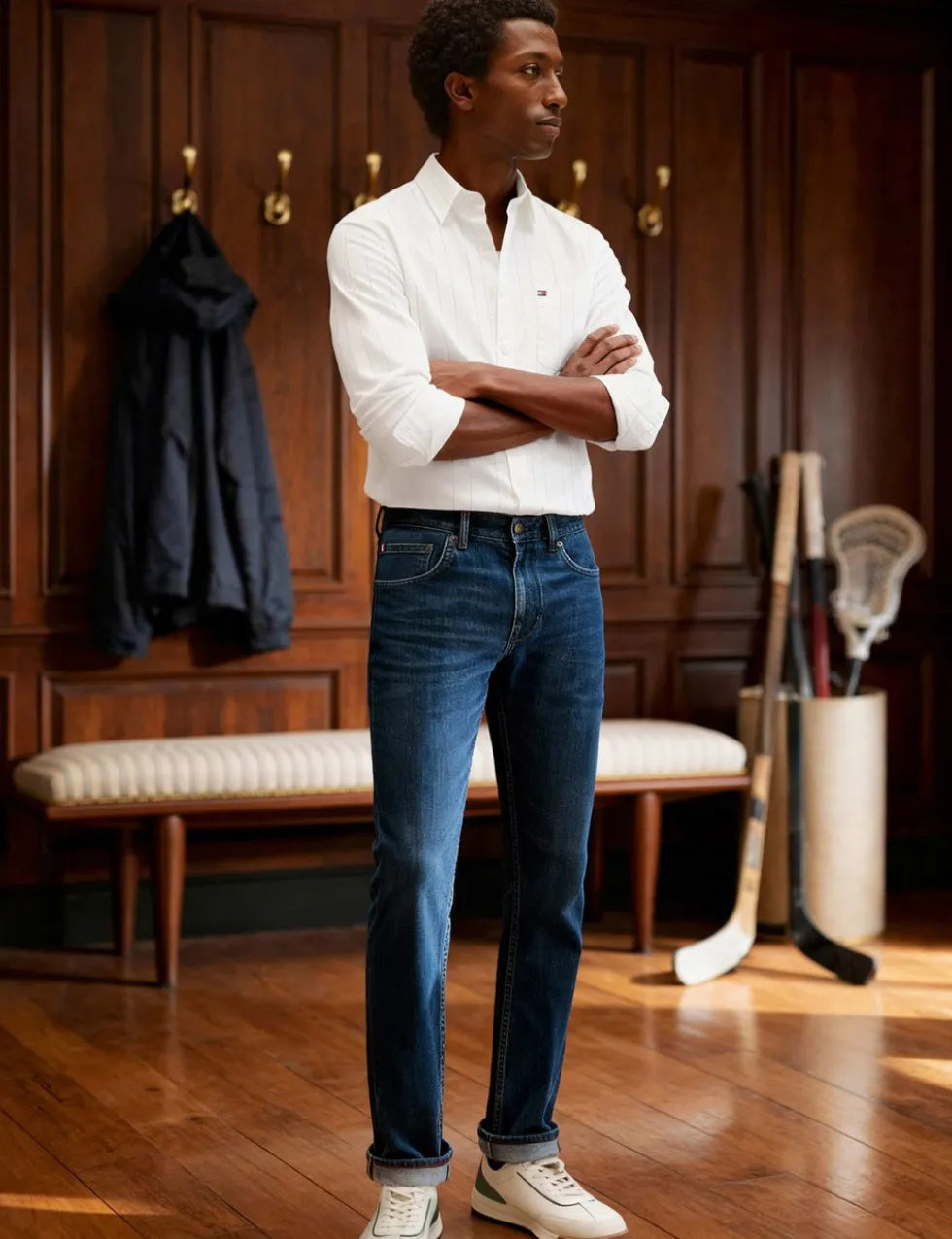 Denton Straight Fit 5 Pocket Jeans