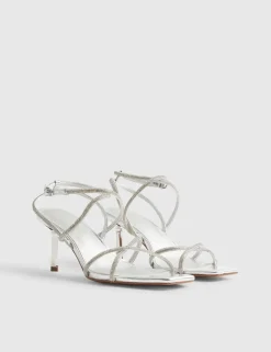 Diamanté Strappy Stiletto Heel Sandals
