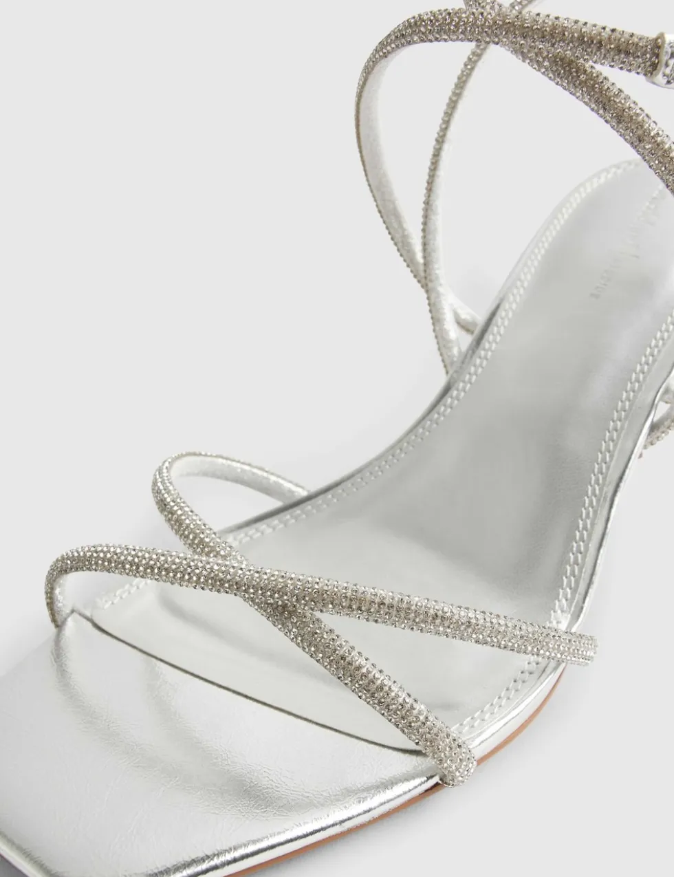 Diamanté Strappy Stiletto Heel Sandals