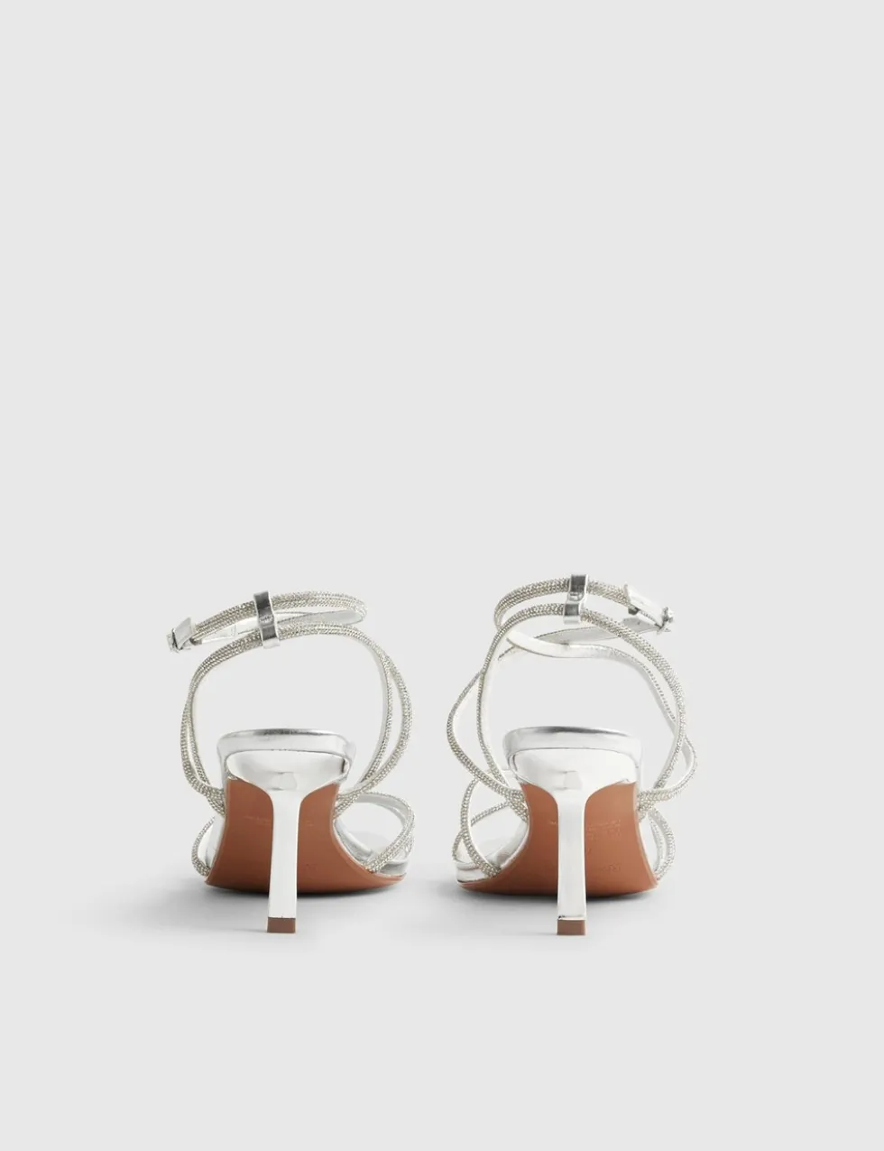 Diamanté Strappy Stiletto Heel Sandals