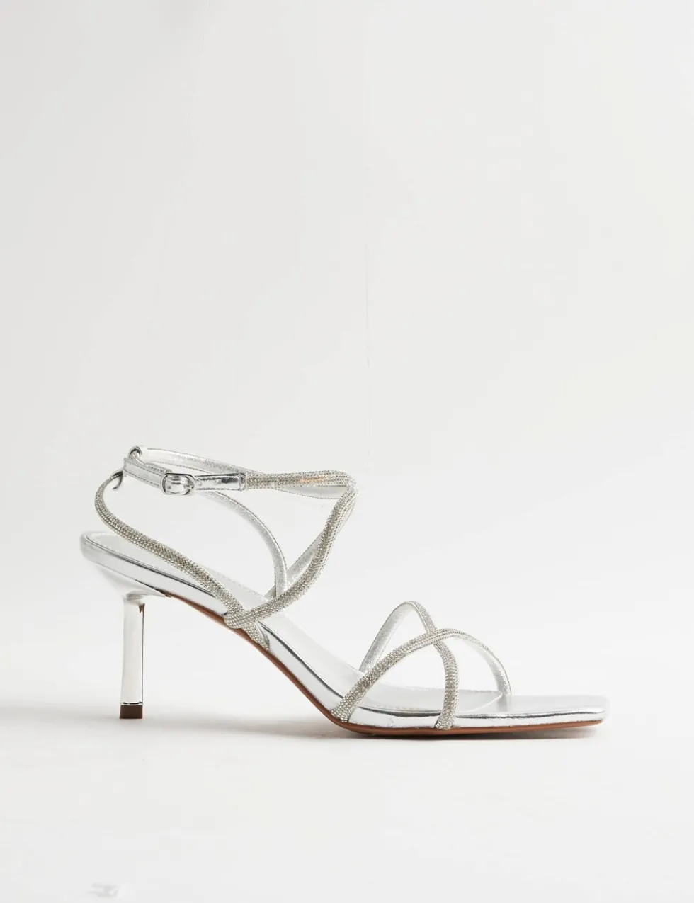 Diamanté Strappy Stiletto Heel Sandals