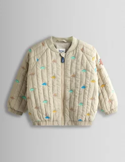 Dinosaur Quilted Bomber Jacket (6 Mths-6 Yrs)