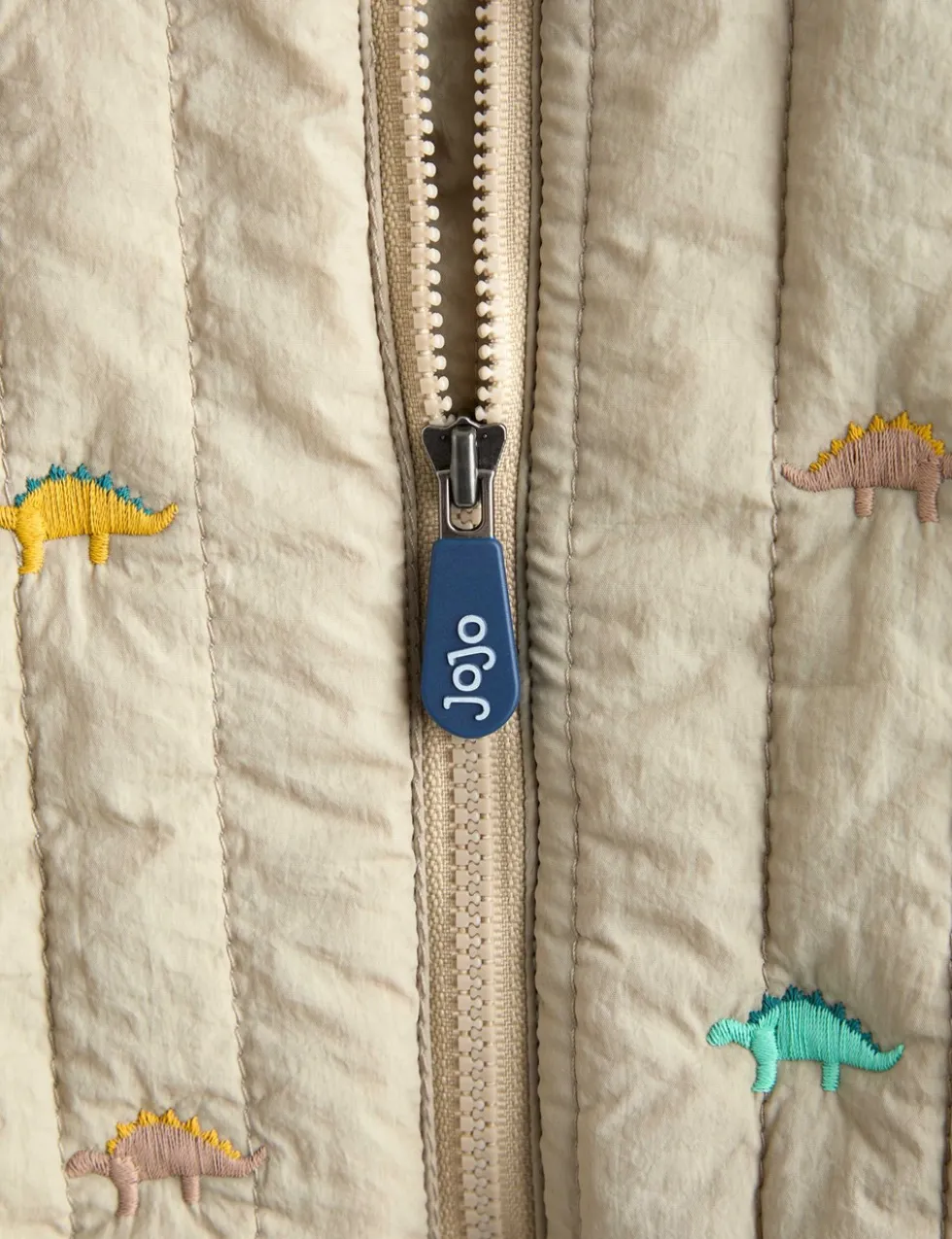 Dinosaur Quilted Bomber Jacket (6 Mths-6 Yrs)