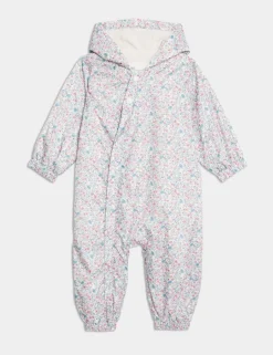 Ditsy Floral Puddlesuit (0-3 Yrs)