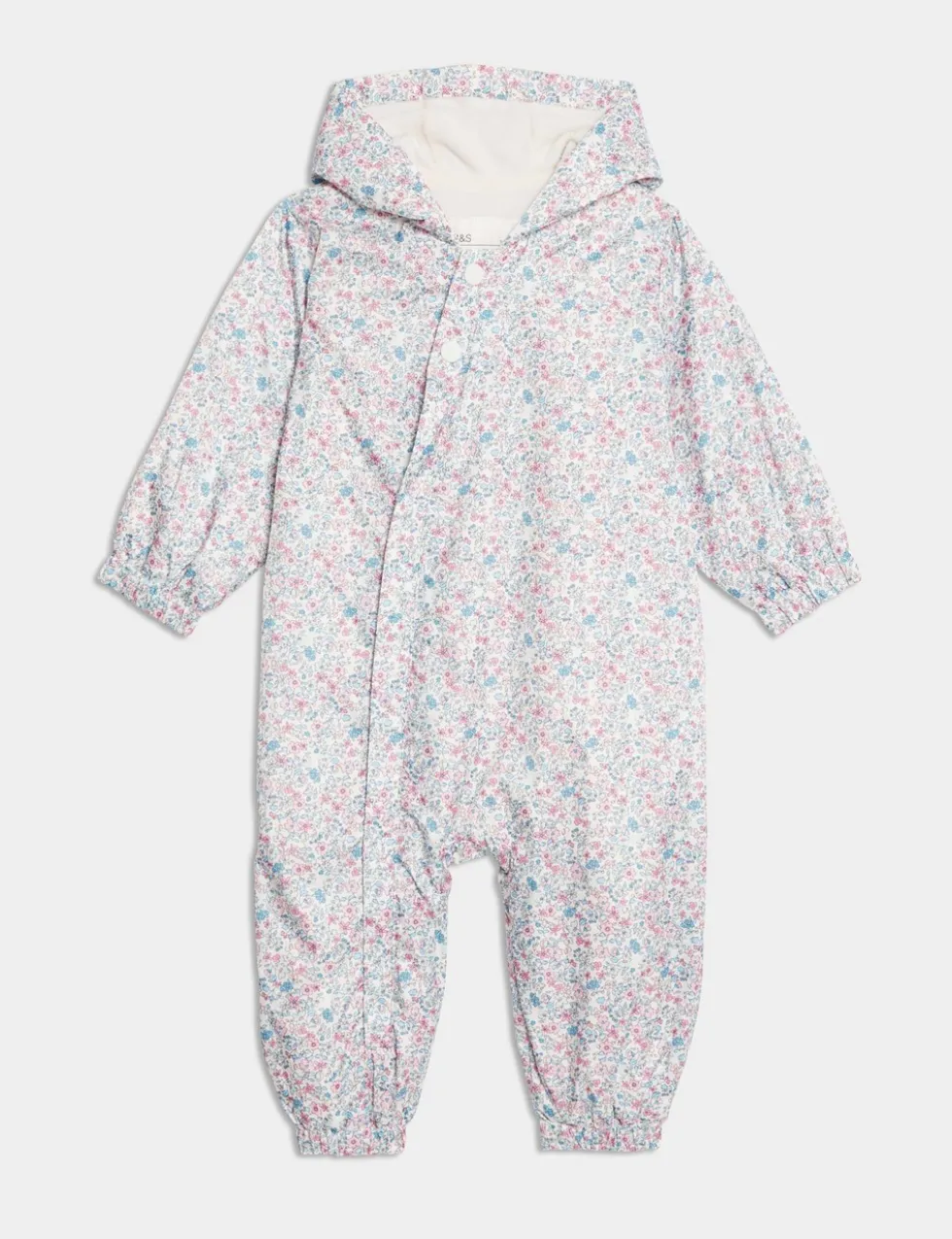 Ditsy Floral Puddlesuit (0-3 Yrs)