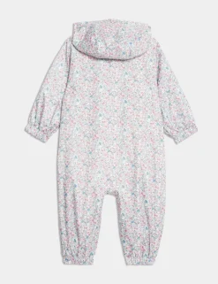 Ditsy Floral Puddlesuit (0-3 Yrs)