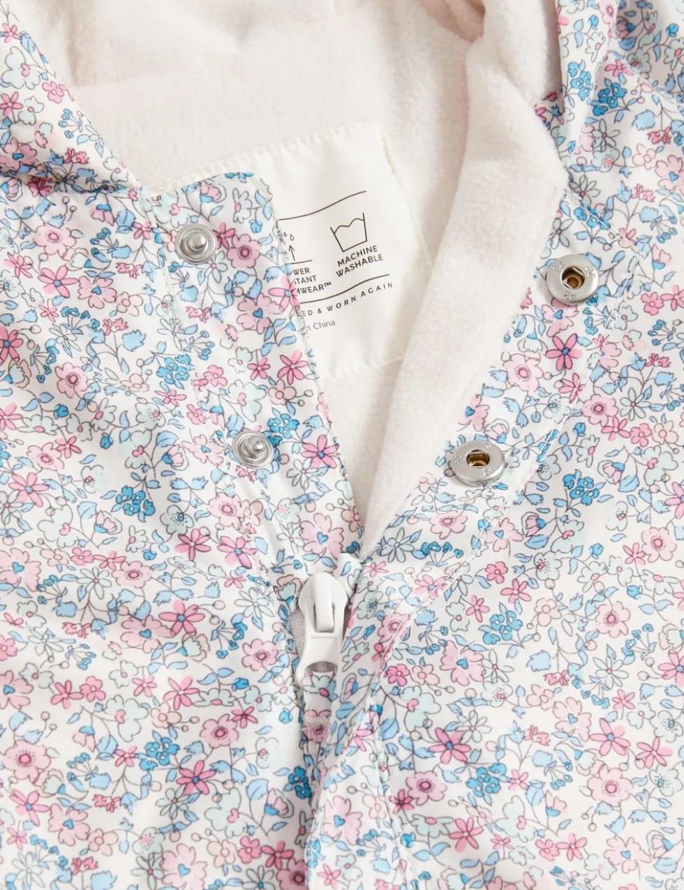 Ditsy Floral Puddlesuit (0-3 Yrs)