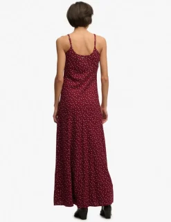 Ditsy Floral Scoop Neck Maxi Cami Slip Dress