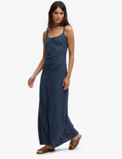 Ditsy Floral Scoop Neck Maxi Cami Slip Dress