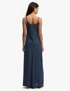 Ditsy Floral Scoop Neck Maxi Cami Slip Dress