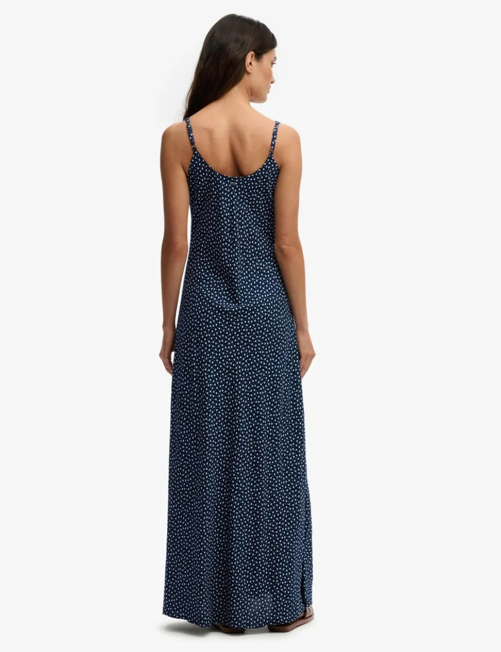 Ditsy Floral Scoop Neck Maxi Cami Slip Dress