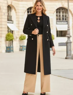 Double Breasted Longline Coat