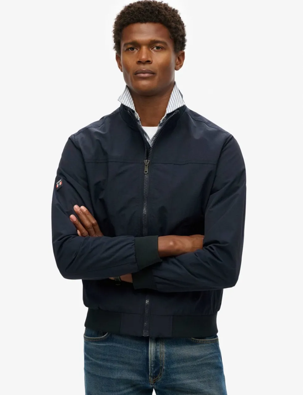 Double Collar Harrington Jacket