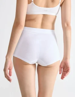 Double Comfort Cotton Rich High Rise Shorts
