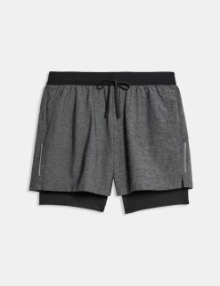 Double Layered 5 inch Sports Shorts
