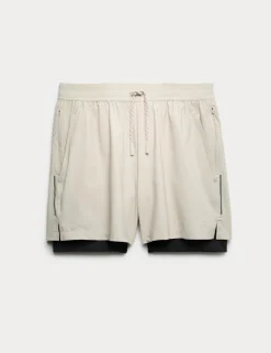 Double Layered 5 inch Sports Shorts