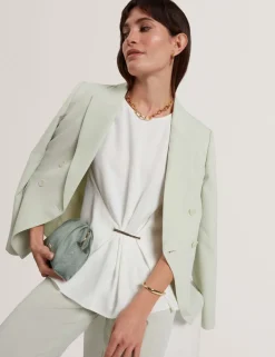 Draped Bar Detail Top