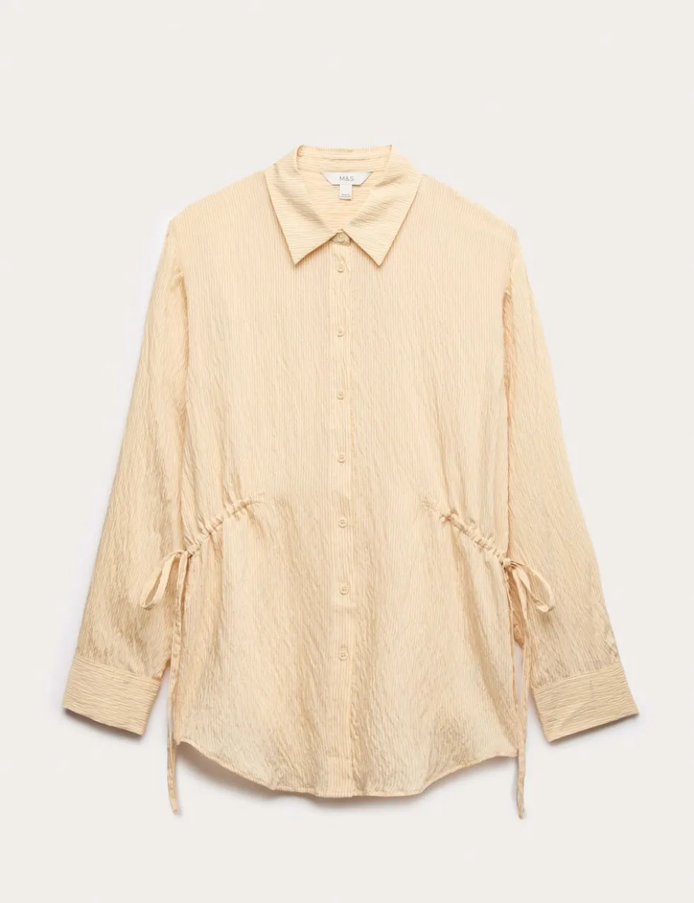 Drawcord Collared Shirt
