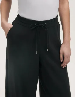 Drawstring Relaxed Wide Leg Trousers