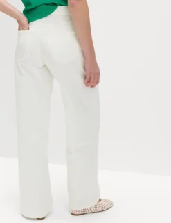 Drawstring Wide Leg Jeans