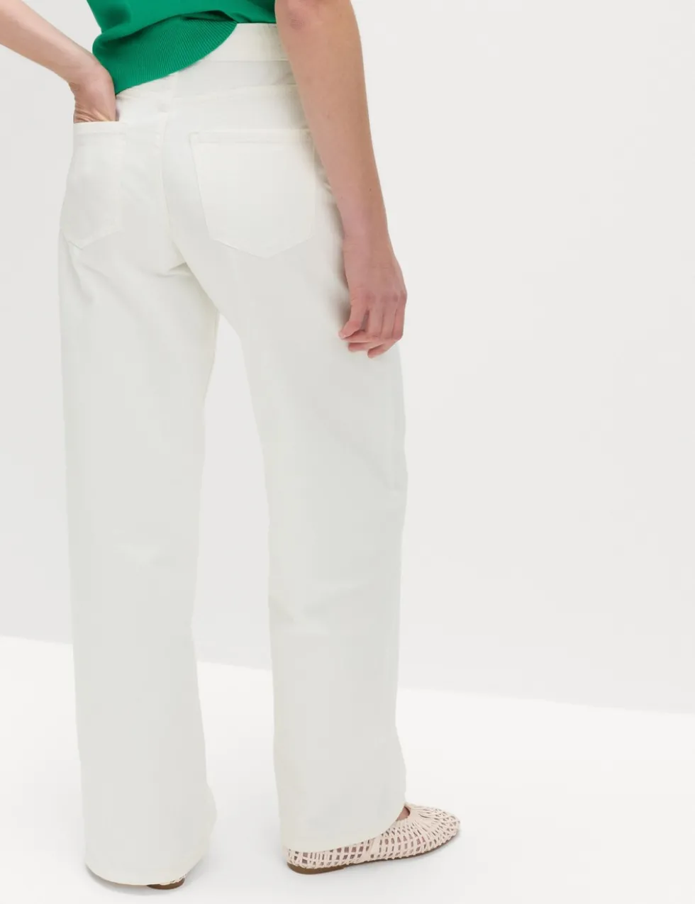 Drawstring Wide Leg Jeans