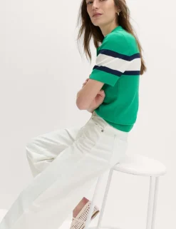 Drawstring Wide Leg Jeans