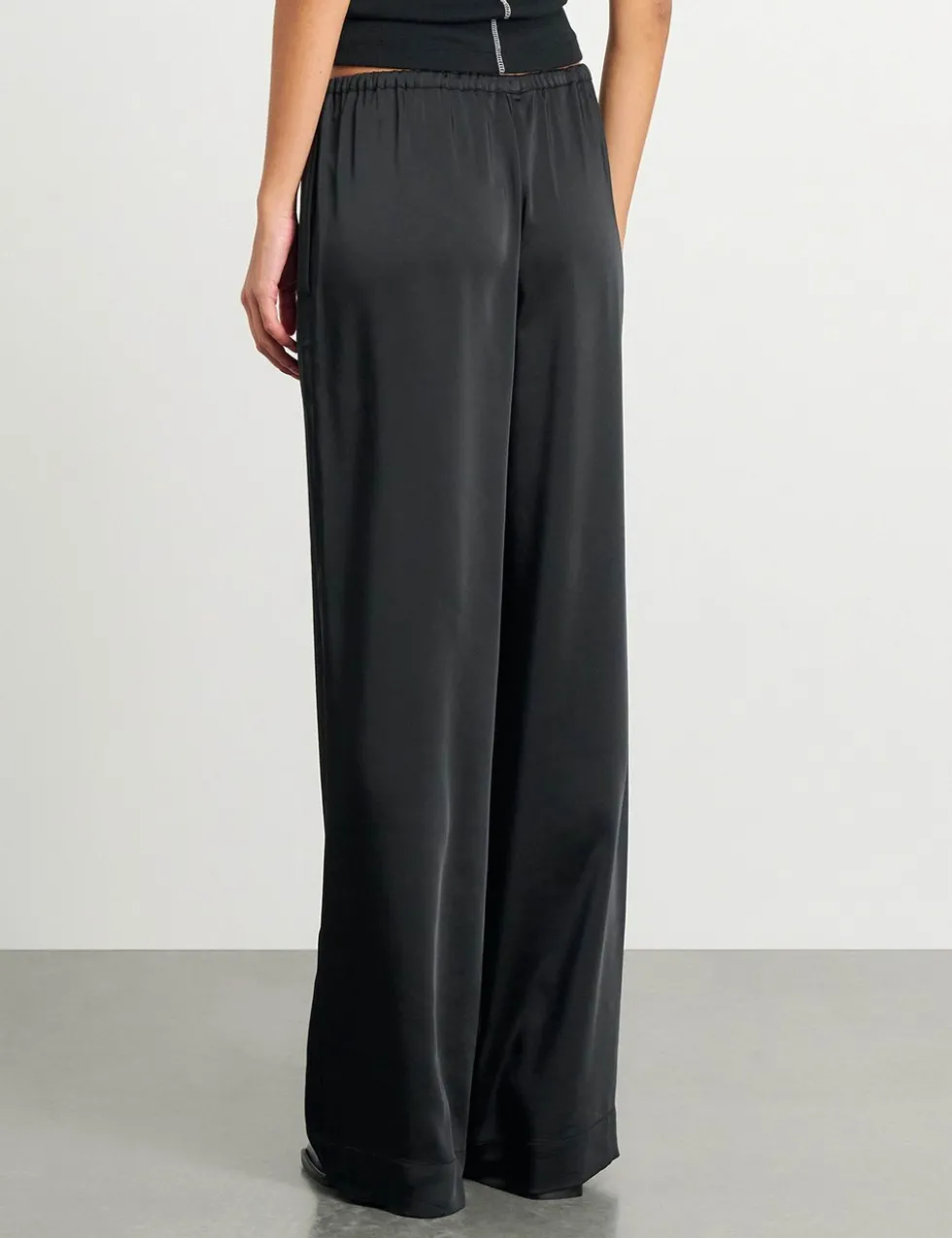 Drawstring Wide Leg Trousers