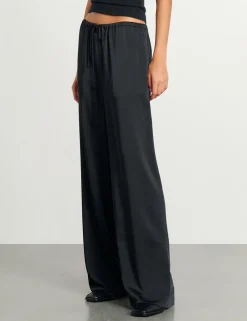 Drawstring Wide Leg Trousers