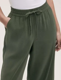 Drawstring Wide Leg Trousers
