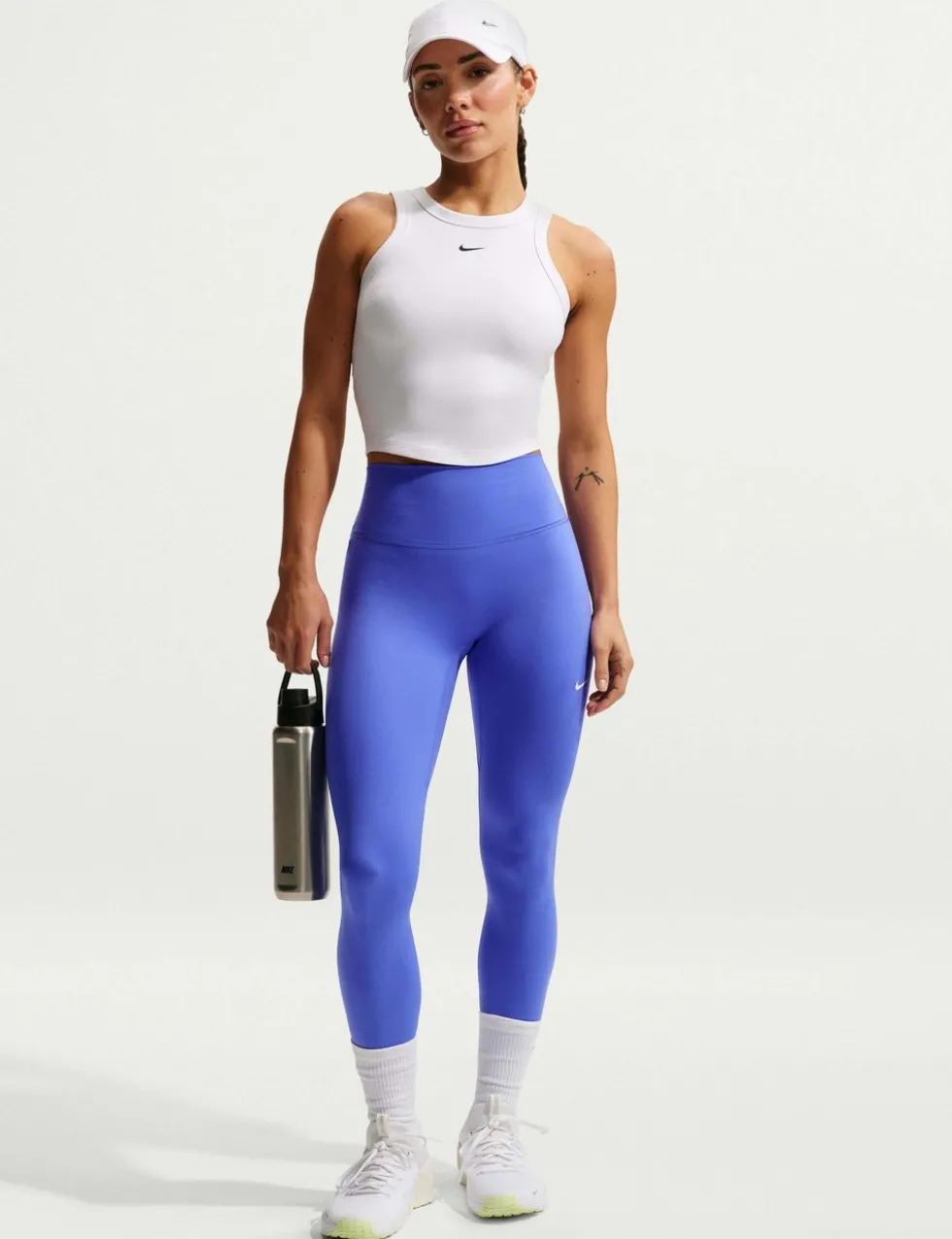 Dri-Fit Fitted Racer Back Crop Tank Top