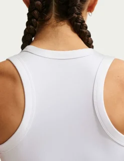 Dri-Fit Fitted Racer Back Crop Tank Top
