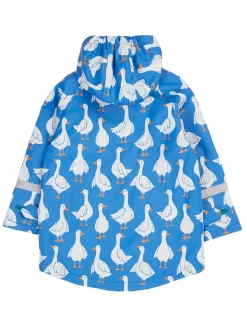 Duck Print Hooded Fleece Lined Raincoat (1-10 Yrs)