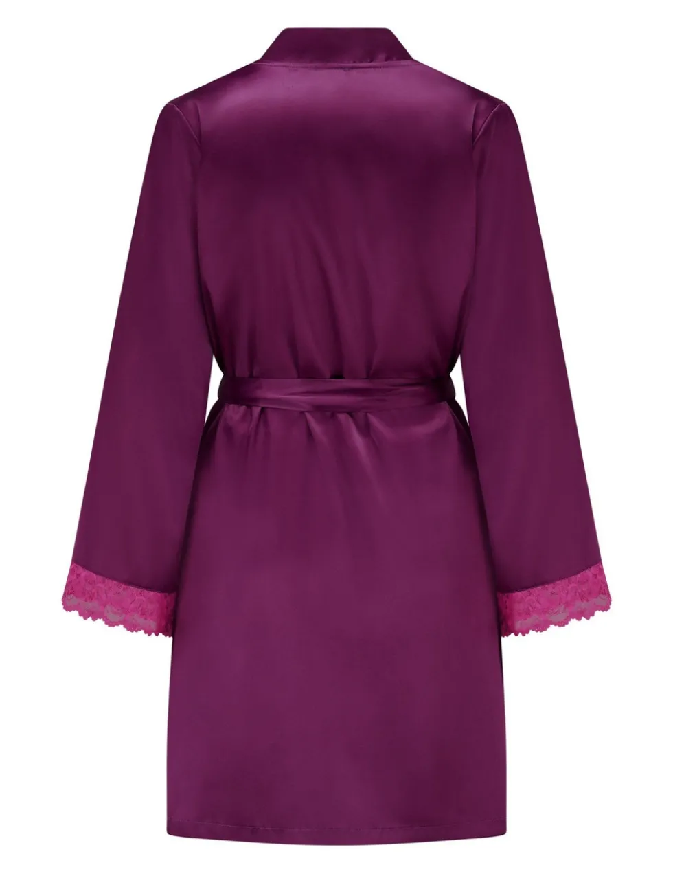 Dusk Lace Trim Dressing Gown