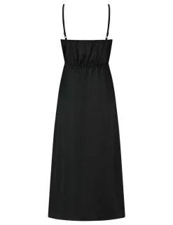 Dusk Satin & Lace Plunge Midi Chemise