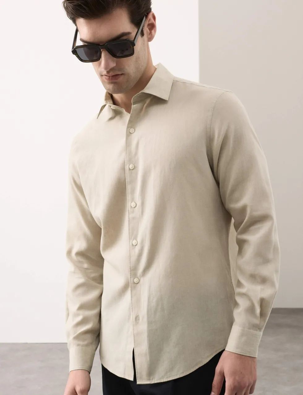 Easy Iron Linen Rich Performance Shirt