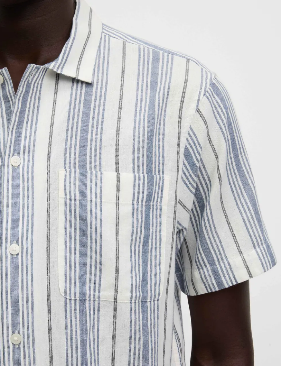 Easy Iron Pure Cotton Striped Shirt