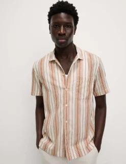 Easy Iron Pure Cotton Striped Shirt