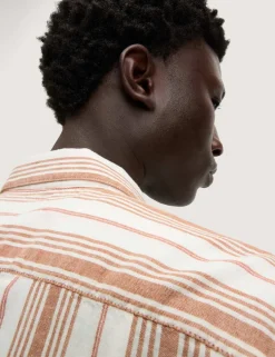 Easy Iron Pure Cotton Striped Shirt